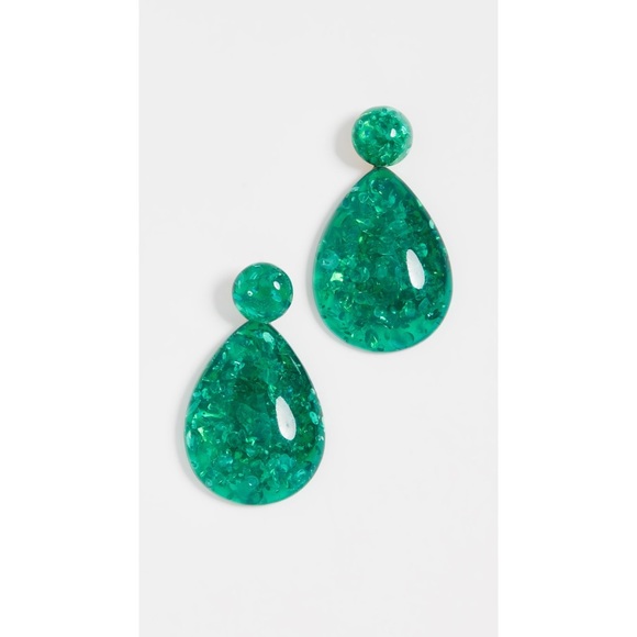 Shashi ‘Angelina’ Earrings – Green - Picture 2 of 4